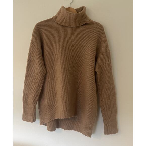 THEORY KARENIA Merino Wool Turtleneck Merino Wool Size Medium $395 - Picture 2 of 3